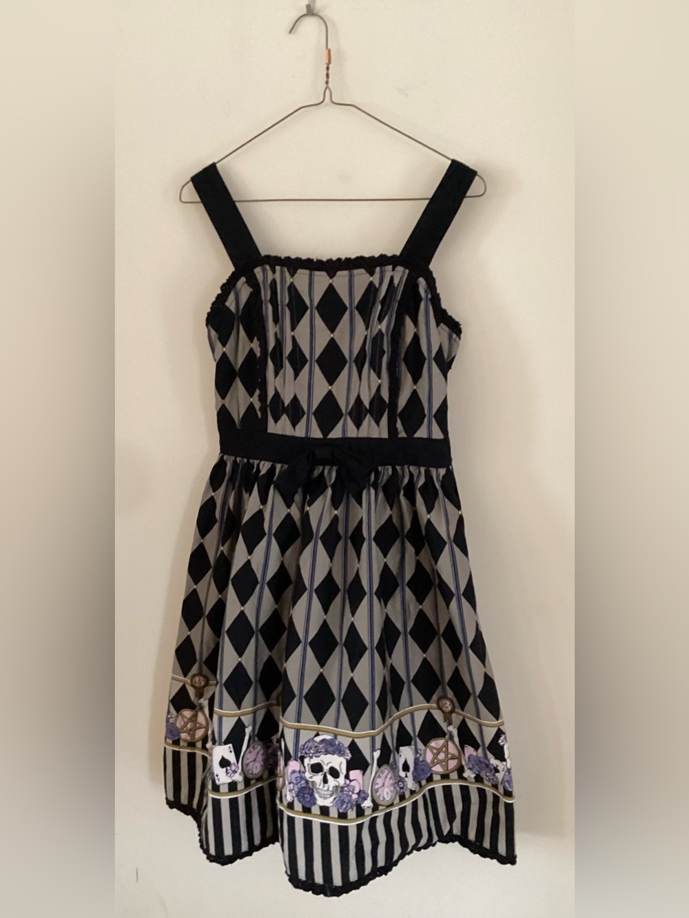Bodyline Skull Lolita JSK (L580) Gothic Lolita Skulls/Bones Size Medium
